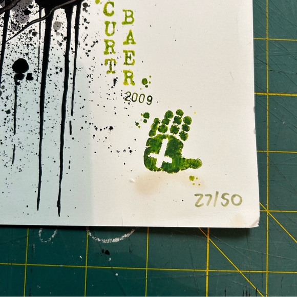 Curt Baer 2009 Grim Reaper Art Print Signed Numbered - Picture 3 of 7